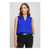 RB260LN Biz Corporates Womens Seville Sleeveless Layered Blouse Cobalt Model