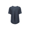 RB261LS Biz Corporates Womens Vienna Short Sleeve Blouse Storm Blue Back