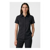 RS968LS Biz Corporates Womens Charlie Short Sleeve Shirt Black Model