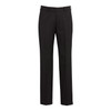 70112S Biz Corporates Mens Cool Stretch Flat Front Pant (Stout) Black