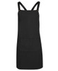 5ACBC JB's Wear Cross Back Canvas Apron (Without Straps) Black
