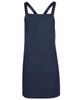 5ACBC JB's Wear Cross Back Canvas Apron (Without Straps) Navy