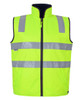 6D4RV JB's Wear Hi Vis (D+N) Reversible Vest Lime/Navy
