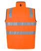 6D4RV JB's Wear Hi Vis (D+N) Reversible Vest Orange/Navy Back