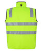 6D4RV JB's Wear Hi Vis (D+N) Reversible Vest Lime/Navy Back