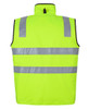 6D4RV JB's Wear Hi Vis (D+N) Reversible Vest Lime/Black Back