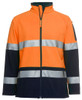 6D4LJ JB's Wear Hi Vis (D+N) Softshell Jacket Orange/Navy