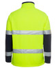6D4LJ JB's Wear Hi Vis (D+N) Softshell Jacket Lime/Navy Back