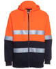 6DNH JB's Wear Hi Vis (D+N) Full Zip Fleecy Hoodie Orange/Navy 6DNH JB's Wear Hi Vis (D+N) Full Zip Fleecy Hoodie Orange/Navy