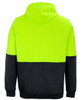 6HVPH JB's Wear Hi Vis Pull Over Hoodie Lime/Black Back