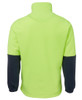 6HVPF JB's Wear Hi Vis 1/2 Zip Polar Fleece Lime/Navy Back