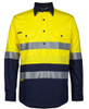 6HWCS JB's Wear Hi Vis (D+N) Close Front L/S 150g Work Shirt Yellow/Navy 6HWCS JB's Wear Hi Vis (D+N) Close Front L/S 150g Work Shirt Yellow/Navy