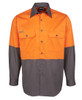 6HWSL JB's Wear Hi Vis L/S 150g Shirt Orange/Charcoal 6HWSL JB's Wear Hi Vis L/S 150g Shirt Orange/Charcoal