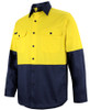 6HWSL JB's Wear Hi Vis L/S 150g Shirt Yellow/Navy Side