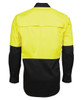 6HWSL JB's Wear Hi Vis L/S 150g Shirt Yellow/Black Back
