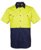 6HWSS JB's Wear Hi Vis S/S 150g Shirt Yellow/Navy 6HWSS JB's Wear Hi Vis S/S 150g Shirt Yellow/Navy