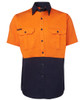 6HWS JB's Wear Hi Vis S/S 190g Shirt Orange/Navy 6HWS JB's Wear Hi Vis S/S 190g Shirt Orange/Navy