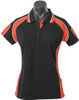 2300 Aussie Pacific Murray Lady Polo Black/Orange