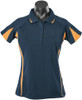 2304 Aussie Pacific Eureka Lady Polo Navy/Gold