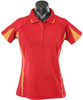 2304 Aussie Pacific Eureka Lady Polo Red/Gold