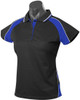 2309 Aussie Pacific Panorama Lady Polo Black/Royal/White
