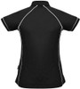 2310 Aussie Pacific Endeavour Lady Polo Black/White Back
