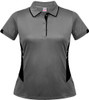 2311 Aussie Pacific Tasman Lady Polo Ashe/Black 2311 Aussie Pacific Tasman Lady Polo Ashe/Black