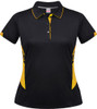2311 Aussie Pacific Tasman Lady Polo Black/Gold