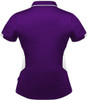 2311 Aussie Pacific Tasman Lady Polo Purple/White Back