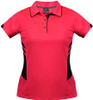 2311 Aussie Pacific Tasman Lady Polo Neon Pink/Black