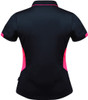 2311 Aussie Pacific Tasman Lady Polo Navy/Neon Pink Back