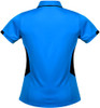 2311 Aussie Pacific Tasman Lady Polo Cyan/Black Back