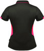 2311 Aussie Pacific Tasman Lady Polo Slate/Neon Pink Back