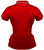 2311 Aussie Pacific Tasman Lady Polo Red/White Back