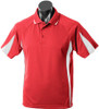 3304 Aussie Pacific Eureka Kids Polo Red/White