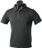1302 Aussie Pacific Yarra Mens Polo Black/White