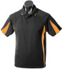 1304 Aussie Pacific Eureka Mens Polo Black/Gold 1304 Aussie Pacific Eureka Mens Polo Black/Gold