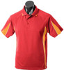 1304 Aussie Pacific Eureka Mens Polo Red/Gold
