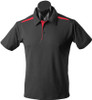 1305 Aussie Pacific Patterson Mens Polo Black/Red