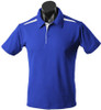 1305 Aussie Pacific Patterson Mens Polo Royal/White