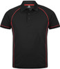 1310 Aussie Pacific Endeavour Mens Polo Black/Red