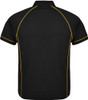 1310 Aussie Pacific Endeavour Mens Polo Black/Gold Back
