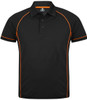 1310 Aussie Pacific Endeavour Mens Polo Black/Orange
