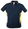1311 Aussie Pacific Tasman Mens Polo Navy/Gold