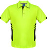 1311 Aussie Pacific Tasman Mens Polo Neon Yellow/Black