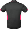 1311 Aussie Pacific Tasman Mens Polo Slate/Neon Pink Back