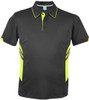 1311 Aussie Pacific Tasman Mens Polo Slate/Neon Yellow