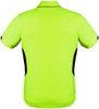 1311 Aussie Pacific Tasman Mens Polo Neon Yellow/Black Back