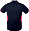 1311 Aussie Pacific Tasman Mens Polo Navy/Neon Pink Back