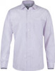 1906L Aussie Pacific Bayview Mens Shirt Long Sleeve White/Pink